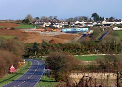 A390 looking East from Treburgie - Dobwalls in the distance