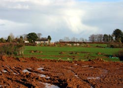 Coldwinds Lane looking over to Havett Hill