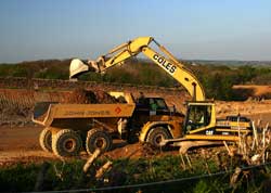 Excavations for the cutting by Havett farm