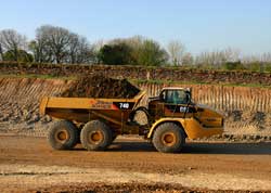 Excavations for the cutting by Havett farm