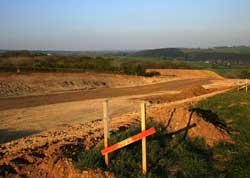 Excavations for the cutting by Havett farm