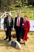 Paul Clark with Councillors Doris Ansari and George Hocking