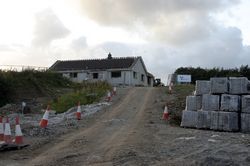 A38 - Looe Mills - demolishing the bungalow