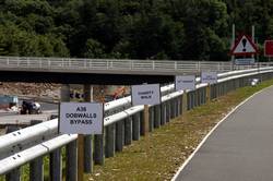 Charity walk signs