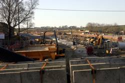 Looe Mills - Retaining wall for the Moorswater distributor road