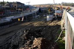 Looe Mills - Retaining wall for the Moorswater distributor road