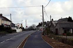 Old A38 looking east five lanes