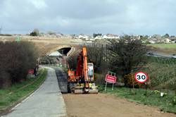 Old A38 footpath / cycleway