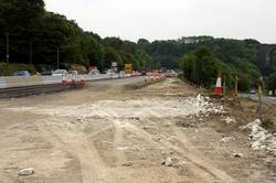 Eastern carrigeway at Moorswater looking East