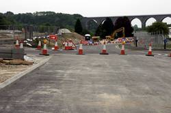 Moorswater distributor road infront of manuscript and Jewsons looking East