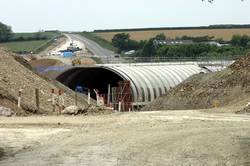 A390 railway bridge from the old A390