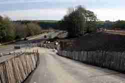 Temporary entrance to Lantoom Quarry