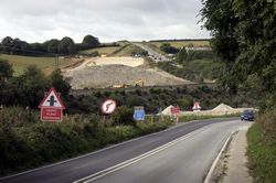 A390- railway bridge - Treburgie embankment