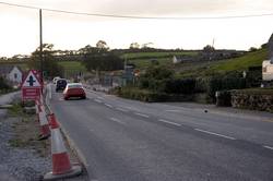 A38 - Five lanes - looking west down the A38