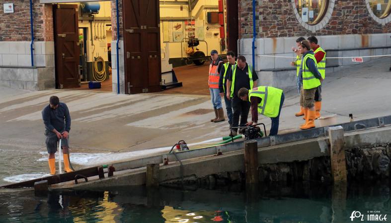 12 April 2017 - Looe RNLI pump testing © Ian Foster / fozimage