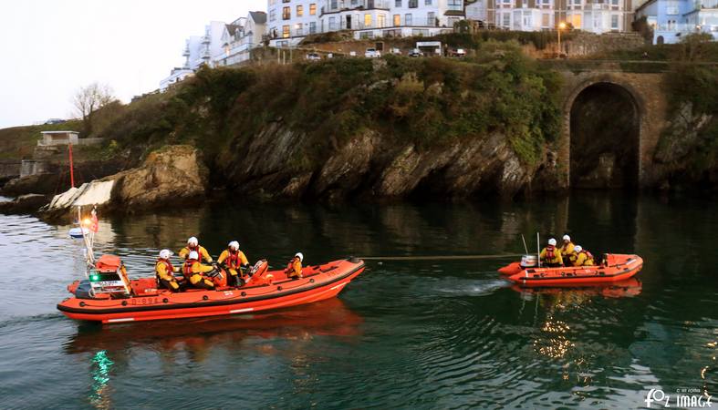 12 April 2017 - Looe RNLI towing training © Ian Foster / fozimage