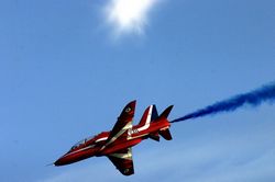 Red Arrows over Fowey