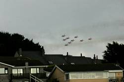 Red Arrows over Fowey