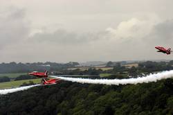 Red Arrows over Fowey