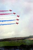 Red Arrows over Fowey