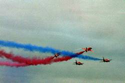 Red Arrows over Fowey