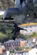 Royal Navy Merlin over Dartmouth