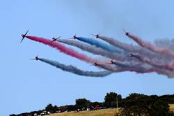 Red Arrows over Dartmouth