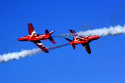 Red Arrows over Dartmouth