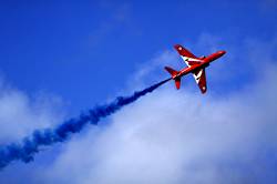 Red Arrows over Dartmouth