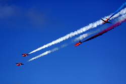 Red Arrows over Dartmouth