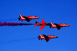 Red Arrows over Dartmouth