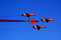 Red Arrows over Dartmouth