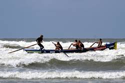 Surf rowing - Saunton Sands