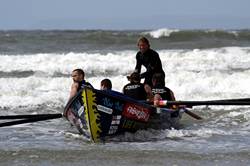 Surf rowing - Saunton Sands