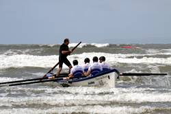 Surf rowing - Saunton Sands