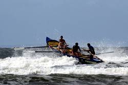 Surf rowing - Saunton Sands