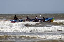 Surf rowing - Saunton Sands