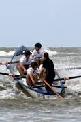 Surf rowing - Saunton Sands