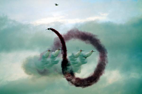 10th August 2011 - Red Arrows over Falmouth.