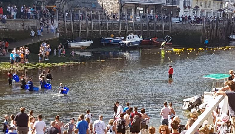 27 August 2017 - Looe duck race © Ian Foster / fozimage