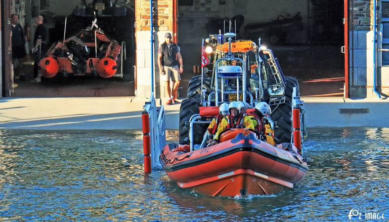 Looe RNLI launching both ILB's