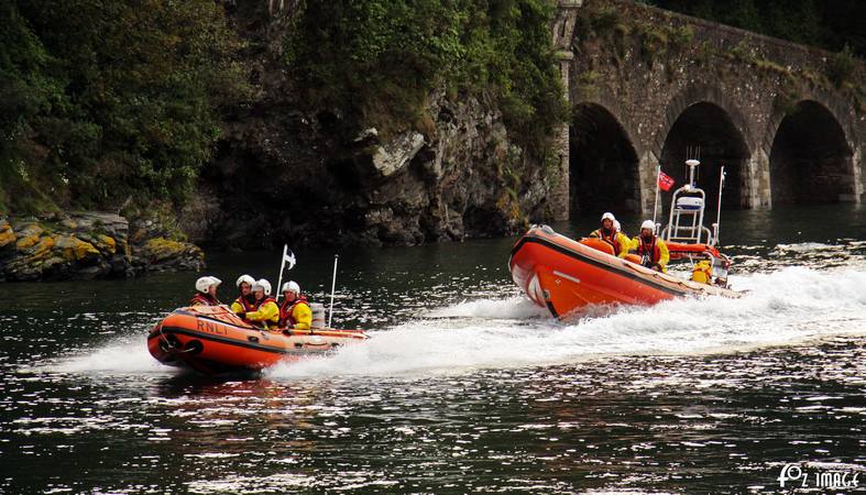 Looe RNLI launching both ILB's