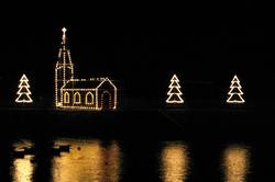 Christmas lights at Mousehole