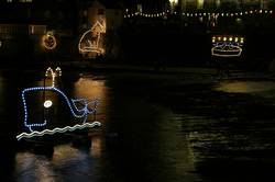 Christmas lights at Mousehole