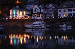 Looe river at dusk