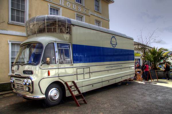 19th February 2011 - A Vintage Mobile Cinema visits Liskeard.