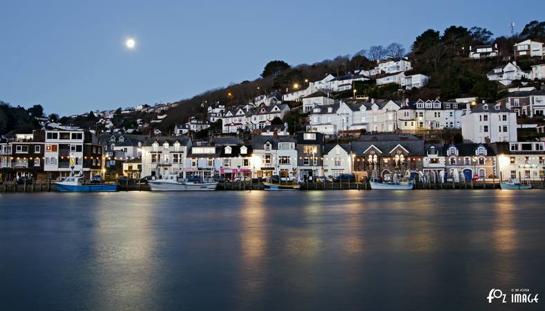 Western Morning View - Moonset over West Looe Hill - © Ian Foster / fozimage