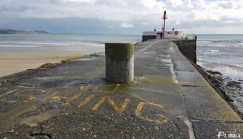 27 February 2017 - Sunshine on East Looe beach between the hail storms © Ian Foster / fozimage