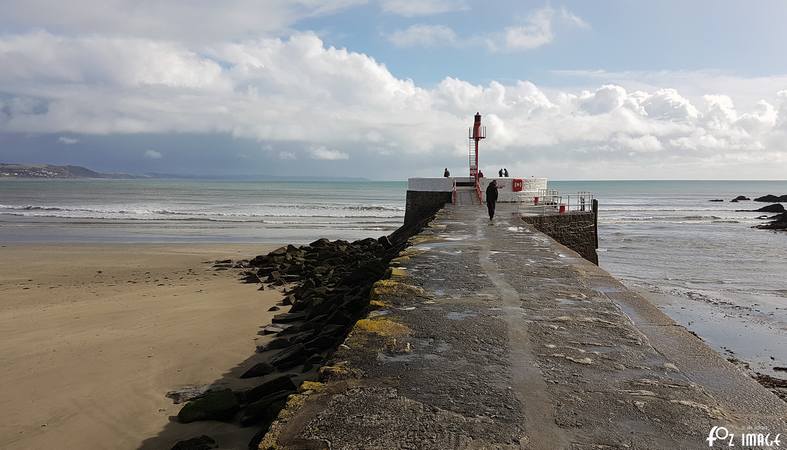 27 February 2017 - Sunshine on East Looe beach between the hail storms © Ian Foster / fozimage