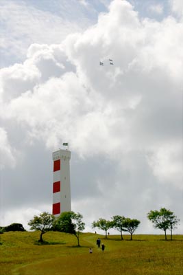 Navy jets over the daymark